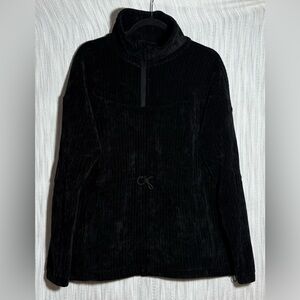 White Birch Black 1/4 zip courdory